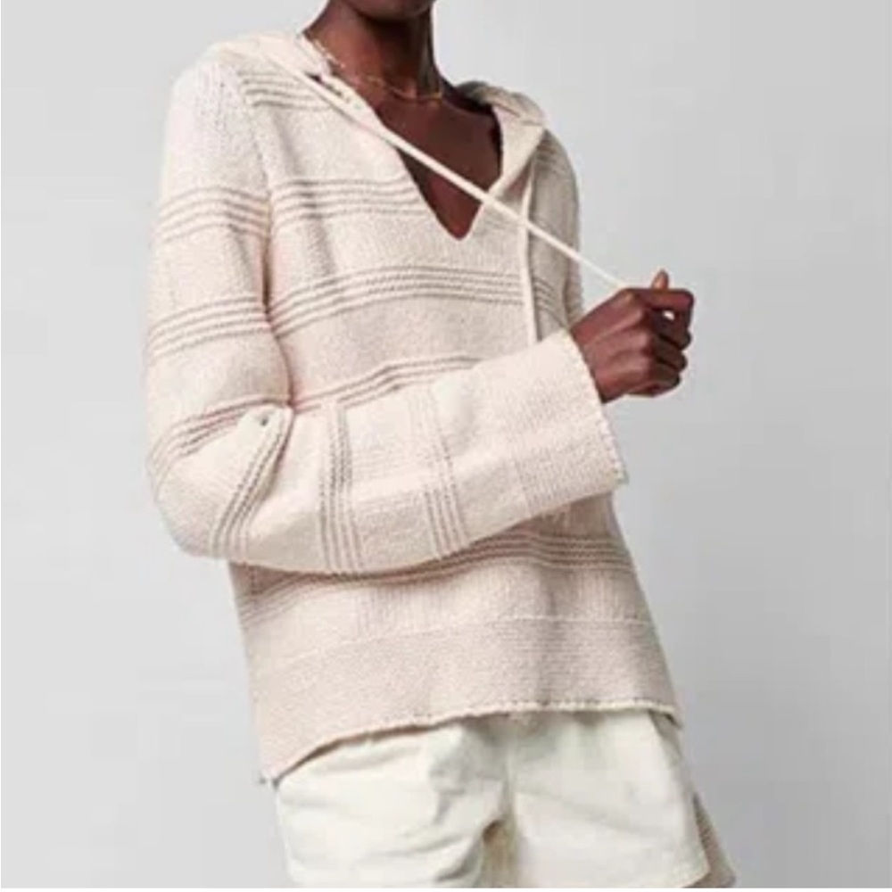 Faherty Cream Poppy Beach Hoodie